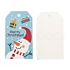 Rectangle Christmas Theme Kraft Paper Cord Display Cards CDIS-K003-02F-4