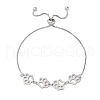 Brass Box Chain Slider Bracelets BJEW-S169-01P-4