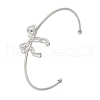 304 Stainless Steel Cuff Bangles BJEW-B107-01P-4