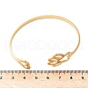 304 Stainless Steel Cuff Bangles for Women BJEW-U032-02G-3