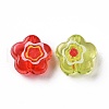Printed Transparent Acrylic Beads X-OACR-E009-08-2