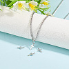 GOMAKERER 4Pcs Rhodium Plated 925 Sterling Silver Cross Charms FIND-GO0002-62A-5