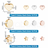   90Pcs 9 Style Brass Beads KK-PH0005-35-2