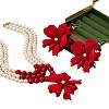 Alloy Flower Pendant Jewelry Set FS-WG80176-01-5