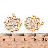 Brass Micro Pave Cubic Zirconia Pendants KK-N262-108B-G-3