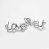 Gift Idea for Valentines Day to Girlfriend Tibetan Style Links connectors TIBE-C056-AS-LF-2