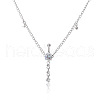 Iron Crystal Rhinestone Flat Round Dangle Bell Button Ring Link Waist Chains for Women WG3639B-01-4