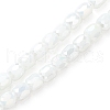 Electroplate Glass Beads Strands EGLA-K015-08I-1