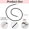 Beebeecraft 2Pcs Braided Round Leather Cord Necklace Making NJEW-BBC0001-19A-01-2