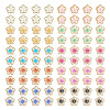  200Pcs 10 Colors Plating Acrylic Cabochons OACR-TA0001-17-2