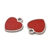 304 Stainless Steel Enamel Pendants STAS-M308-16P-03-2