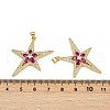 Brass Micro Pave Cubic Zirconia Pendants KK-S526-28G-3
