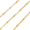 304 Stainless Steel Rondelle Beaded Satellite Chains CHS-G040-03G-1
