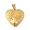 316 Stainless Steel Locket Pendants STAS-N0016-18B-G-1