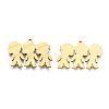 201 Stainless Steel Pendants STAS-N091-151LG-2