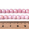 Electroplate Glass Beads Strands EGLA-T021-6mm-15-04-4