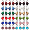 Beebeecraft 48Pcs 12 Colors Glass Rhinestone Charms RB-BBC0001-01-1