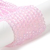 Baking Painted Transparent Glass Beads Strands X-DGLA-A034-J4MM-D09-1