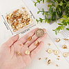 Beebeecraft 50Pcs Flat Round 304 Stainless Steel Stud Earrings Findings STAS-BBC0005-85D-3