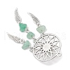 Woven Net/Web with Feather Pendants PALLOY-JF03982-4