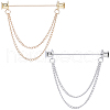 Gorgecraft Zinc Alloy Hanging Chain Brooches FIND-GF0006-87A-1