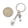 Valentine's Day Theme Alloy Keychains KEYC-JKC01052-02-3