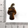 Natural Tiger Eye Mushroom Pendants G-D311-02AB-11-3
