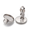 Non-Tarnish 304 Stainless Steel Clip-on Earring Setting X-STAS-P249-23D-P-1