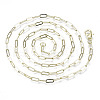 Brass Paperclip Chains X-MAK-S072-10A-14KC-2