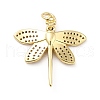 Brass Micro Pave Cubic Zirconia Pendants KK-H433-24G-2
