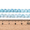 Electroplate Glass Beads Strands GLAA-N010-6mm-05-3