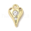 Brass Micro Pave Cubic Zirconia Pendants KK-K371-21G-1