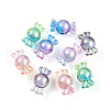 Gradient Color Transparent Acrylic Beads OACR-I015-55-1