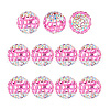   12Pcs Polymer Clay Rhinestone Beads RB-PH0001-46-7