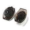 Natural Ice Obsidian Carved Connector Charms G-Q191-01A-2