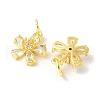 Brass Micro Pave Cubic Zirconia Pendants KK-U067-03G-04-2