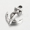 Anchor Tibetan Style Alloy Charms Pendants PALLOY-K110-49AS-RS-1