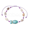 Glass Seed Beaded Braided Bead Bracelets BJEW-MZ00172-02-2