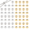 Unicraftale 100Pcs 2 Colors Brass Spacer Beads FIND-UN0015-57-1