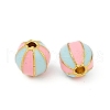 Brass Enamel Beads KK-Q081-05B-MG-2