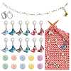 35Pcs Butterfly & Flower DIY Knitting Tool Sets HJEW-NB00055-1