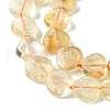 Natural Yellow Quartz Beads Strands G-G117-D08-01-4