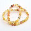 Natural Topaz Jade Round Beads Strands X-G-D663-6mm-2