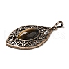 Natural Tiger Eye Pendants G-H065-3R-06-2