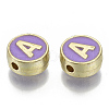 Alloy Enamel Beads ENAM-S122-028A-NR-2