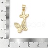 Brass Micro Pave Clear Cubic Zirconia Pendants KK-I712-53C-G-3