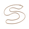 3MM 304 Stainless Steel Serpentine Chain Necklaces for Women NJEW-B131-06RG-4