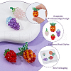 SUPERFINDINGS 4Pcs 4 Styles Glass Woven Beads GLAA-FH0001-83-3