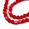 Opaque Solid Color Glass Beads Strands GLAA-N052-05A-A10-3
