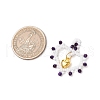 Glass Seed Beaded Heart Pendants PALLOY-MZ00588-01-2